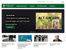 Tablet Screenshot of politiforbundet.dk